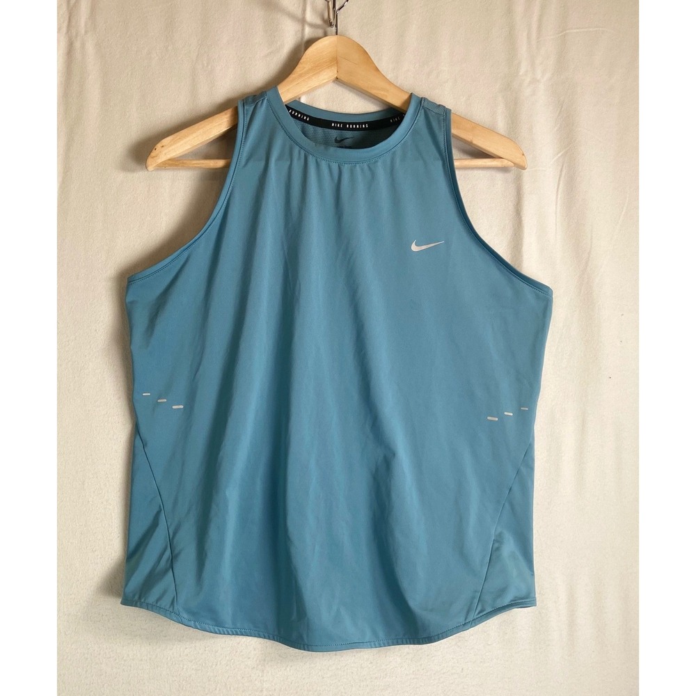 Nike Swift DRI-FIT Running Tank Top Women L Top Mesh Racerback Running